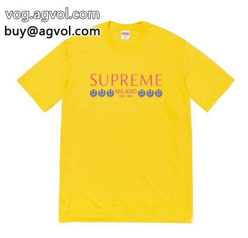 シュプリーム コピー 大人気再登場 SUPREMEコピー 2022  4色可選 半袖Tシャツ 1ss Week18 Milano Tee