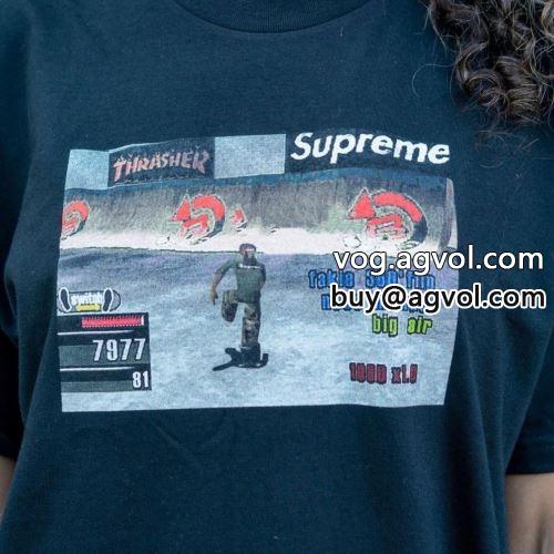 特別人気感謝SALE2022 2色可選 半袖Tシャツ Supreme 21FW Thrasher Game Tee シュプリーム コピー SUPREMEコピー