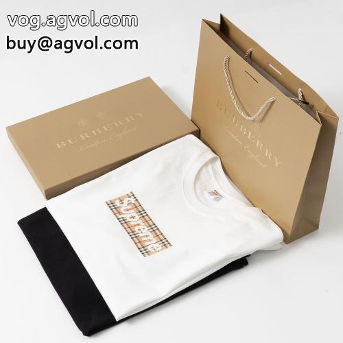 2022 愛らしさ抜群 2色可選 Supreme 22SS Burberry Box Logo Tee BBR シュプリーム コピー！ SUPREMEコピー 半袖Tシャツ