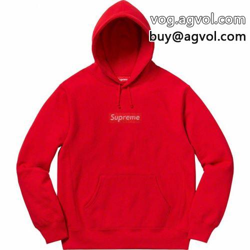 パーカー シュプリーム コピー Supreme Swarovski Box Logo Hoodie SUPREMEコピー 4色可選 2022 モデル大絶賛♪