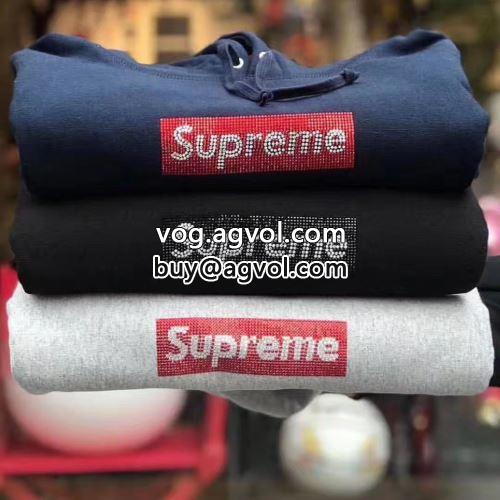 パーカー シュプリーム コピー Supreme Swarovski Box Logo Hoodie SUPREMEコピー 4色可選 2022 モデル大絶賛♪