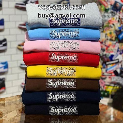 8色可選 2022 パーカー シュプリーム コピー 入手困難 SUPREME Bandana Box Logo Hooded Sweatshirt SUPREMEコピー