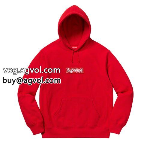8色可選 2022 パーカー シュプリーム コピー 入手困難 SUPREME Bandana Box Logo Hooded Sweatshirt SUPREMEコピー