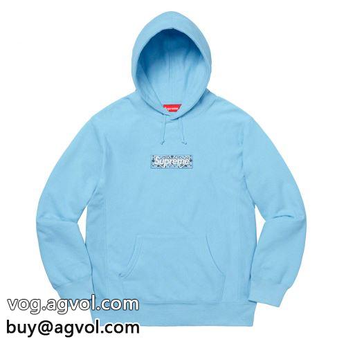 8色可選 2022 パーカー シュプリーム コピー 入手困難 SUPREME Bandana Box Logo Hooded Sweatshirt SUPREMEコピー