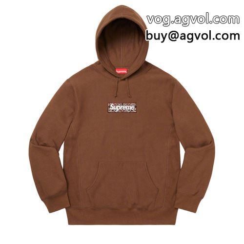 8色可選 2022 パーカー シュプリーム コピー 入手困難 SUPREME Bandana Box Logo Hooded Sweatshirt SUPREMEコピー