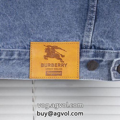 シュプリーム コピー 高級感ある Supreme 22SS Burberry デニムジャケット SUPREMEコピー