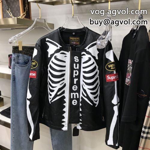 ブルゾン 上質 SUPREMEコピー 2色可選 2022 Vanson Leather BonesJacket シュプリーム コピー