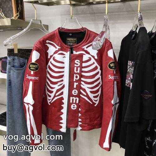 ブルゾン 上質 SUPREMEコピー 2色可選 2022 Vanson Leather BonesJacket シュプリーム コピー