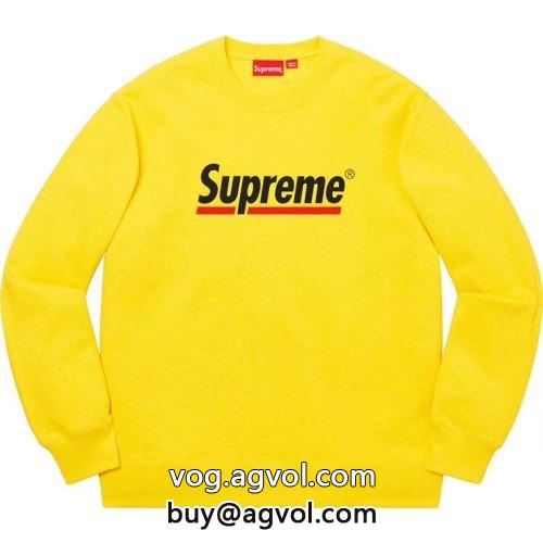 パーカー シュプリーム コピー セール Supreme Underline Crewneck SUPREMEコピー 4色可選 2022
