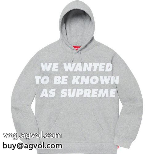 2022 素敵 パーカー シュプリーム コピー Supreme Known As Hooded Sweatshirt SUPREMEコピー  2色可選