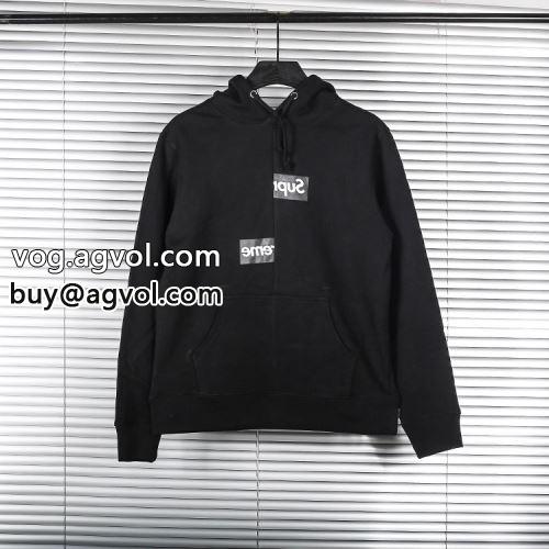 パーカー SUPREMEコピー 2色可選 2022 Supreme x CDG 18FW Split Box Logo Hooded Sweatshirt  シュプリーム コピー お洒落自在