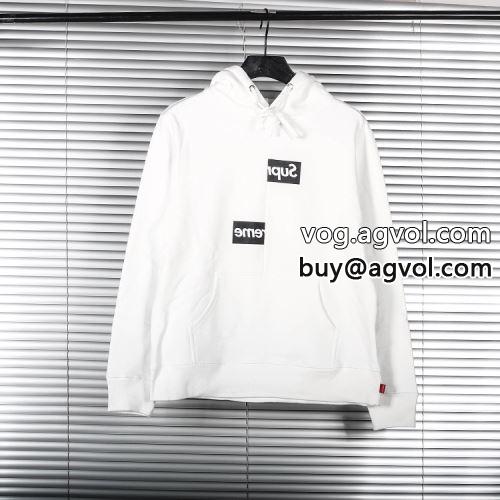 パーカー SUPREMEコピー 2色可選 2022 Supreme x CDG 18FW Split Box Logo Hooded Sweatshirt  シュプリーム コピー お洒落自在
