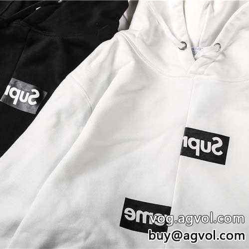 パーカー SUPREMEコピー 2色可選 2022 Supreme x CDG 18FW Split Box Logo Hooded Sweatshirt  シュプリーム コピー お洒落自在