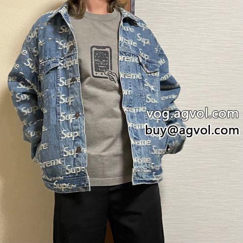 Frayed Logos Denim 数に限りがある シュプリーム コピー SUPREMEコピー 3色可選 デニムジャケット 2022