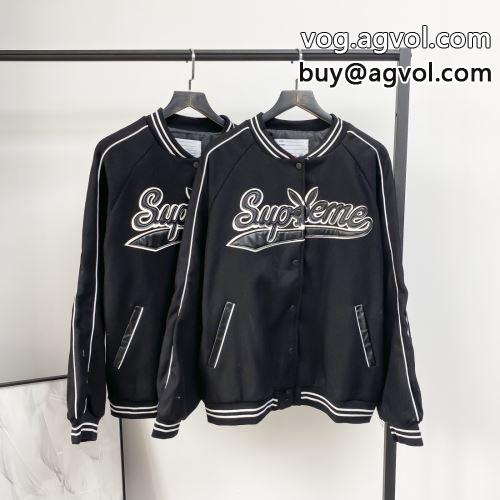 シュプリーム コピー Supreme  Playboy  Wool Varsity Jacket 2022 SUPREMEコピー  大人キレイに仕立てる  ブルゾン 