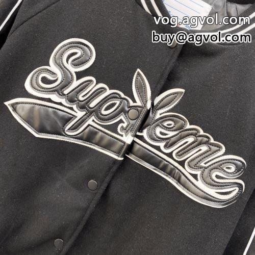 シュプリーム コピー Supreme  Playboy  Wool Varsity Jacket 2022 SUPREMEコピー  大人キレイに仕立てる  ブルゾン