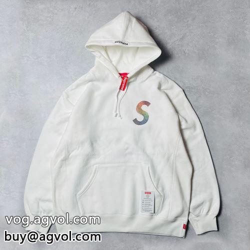 パーカー シュプリーム コピー SUPREME X SWAROVSKI S LOGO HOODED SWEATSHIR SUPREMEコピー 2色可選 2022