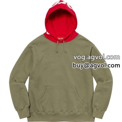 4色可選 2022 パーカー シュプリーム コピー Supreme X Contrast Hooded Sweatshirt 人気雑誌掲載 SUPREMEコピー