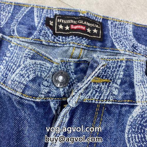 一味違うデニム 2022 シュプリーム コピー Supreme &times; HYSTERIC GLAMOUR SUPREMEコピー ジーンズ 2色可選