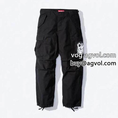 重宝するアイテム 2022 シュプリーム コピー 数に限りがある SUPREMEコピー Sup &times; The Crow Cargo Pant 2色可選