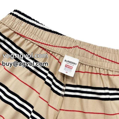 ショートパンツ 海外セレブ定番愛用  2022 シュプリーム コピー SUPREMEコピー ジーンズ Supreme &times; Burberry Denim Short