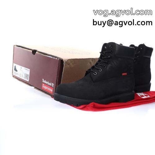ランニングシューズ 2022 SUPREMEコピー  Supreme&times;Timberland 6 Inch Leather Boots