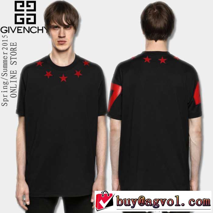 魅力的　2015春夏  GIVENCHY ジバンシー 男女兼用 半袖Tシャツ 2色可選