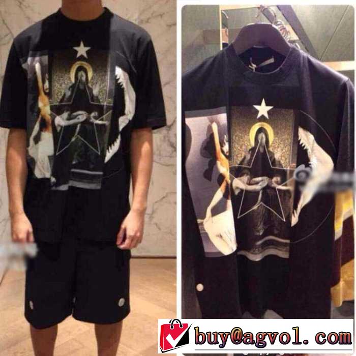 お洒落な　2015春夏  GIVENCHY ジバンシー 半袖Tシャツ 男女兼用