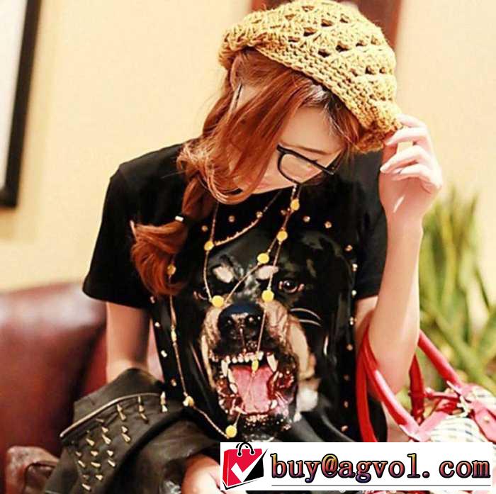 美品　2015春夏 GIVENCHY ジバンシー 半袖Tシャツ 男女兼用 カップルペアルック