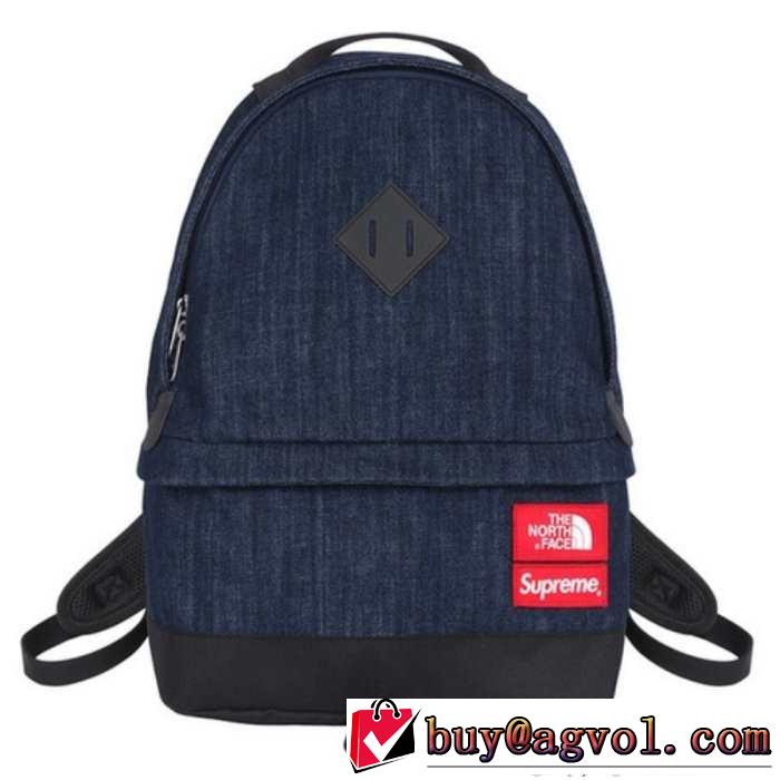 値下げる商品 2015秋冬 SUPREME シュプリーム デニム 便利性ある　バックパック
