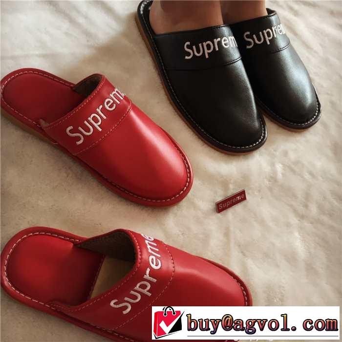 素敵な2015秋冬 SUPREME シュプリーム スリッパ 2色可選 便利性に溢れる商品