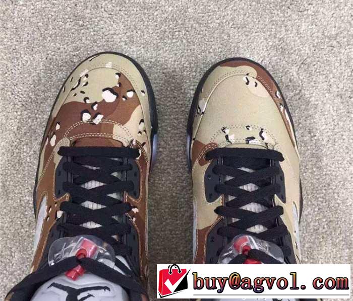大人気　2015秋冬 supreme x air jordan 5 快適　ランニングシューズ 3色可選