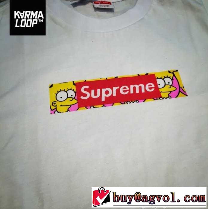 美品　SALE開催 2015春夏 SUPREME シュプリーム 半袖Tシャツ 2色可選