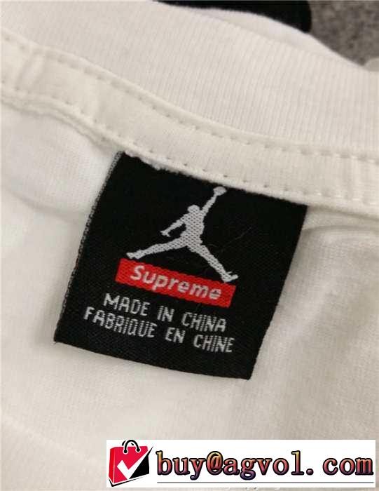 大人気 2015 supreme x air jordan 特別なデザイン　半袖tシャツ 2色可選