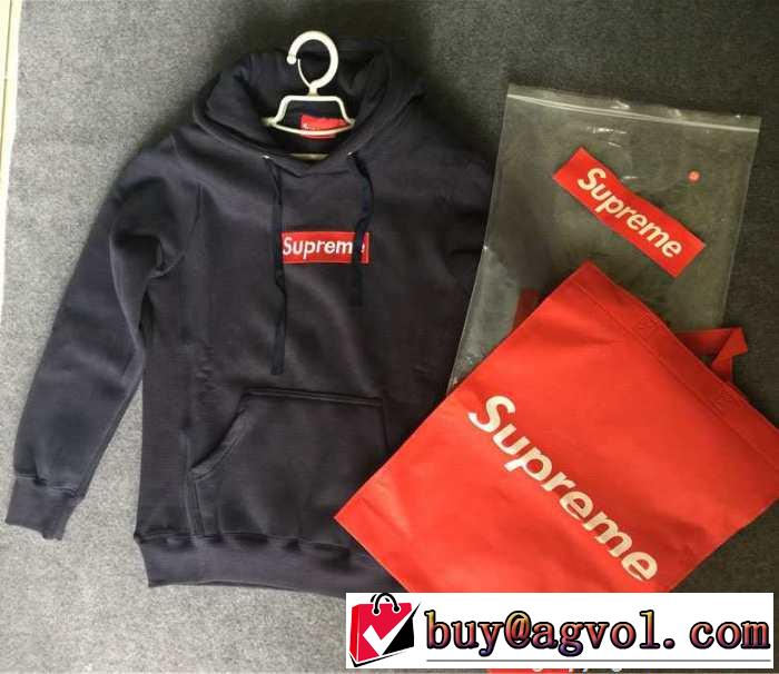 抜群の雰囲気が作れる!  2015秋冬  SUPREME シュプリーム パーカー 帽子付け　2色可選