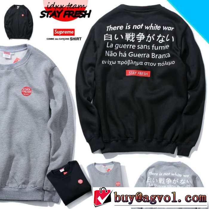 再入荷  2015秋冬 SUPREME シュプリーム プルオーバーパーカー 2色可選
