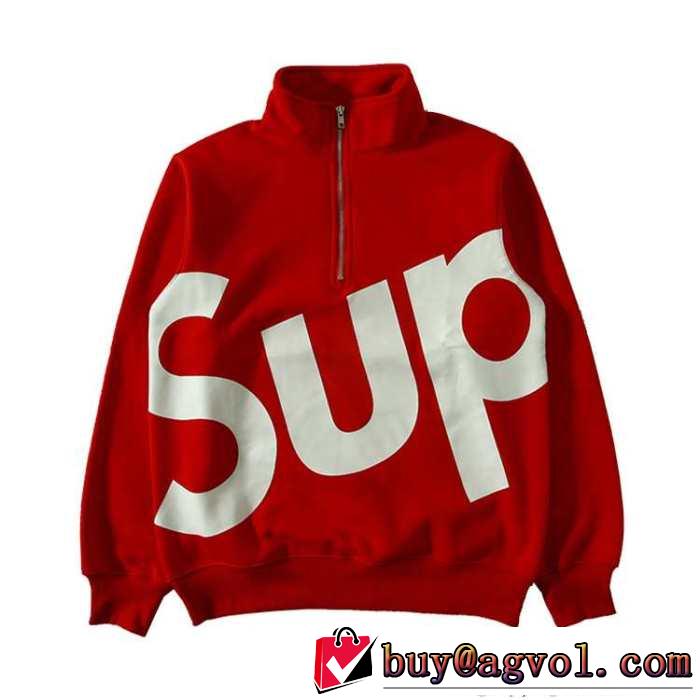 着心地抜群！ 2015秋冬 SUPREME シュプリーム ジップパーカー スタンドネック 5色可選