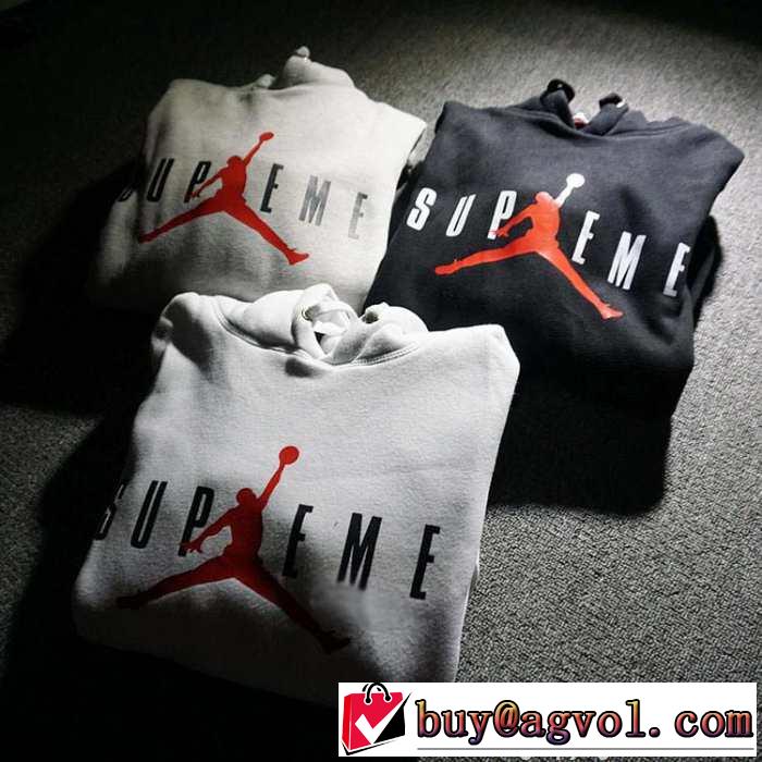 耐久性ある 2015秋冬 Supreme x Air Jordan 素敵なプルオーバーパーカー 男女兼用 3色可選