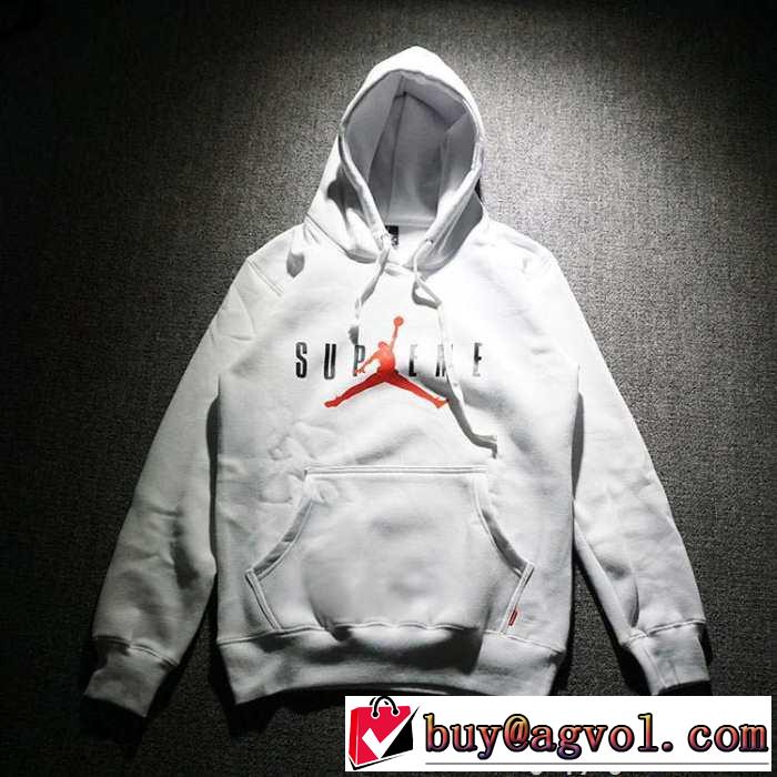 耐久性ある 2015秋冬 Supreme x Air Jordan 素敵なプルオーバーパーカー 男女兼用 3色可選