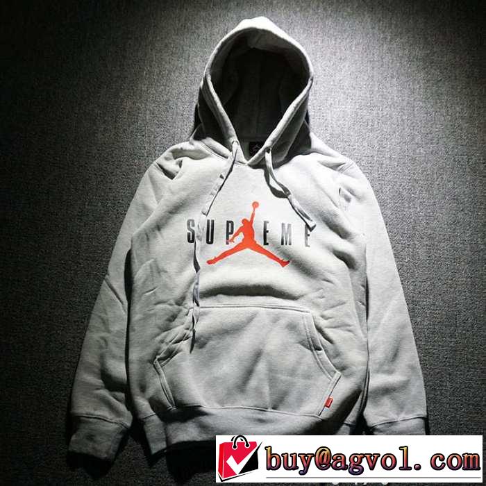 耐久性ある 2015秋冬 Supreme x Air Jordan 素敵なプルオーバーパーカー 男女兼用 3色可選