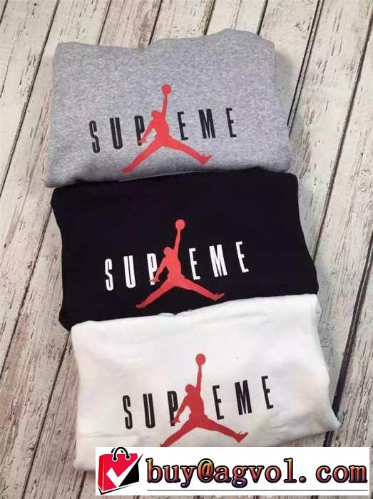 完売品　2015秋冬 Supreme x Air Jordan　耐久性ある プルオーバーパーカー 男女兼用 3色可選