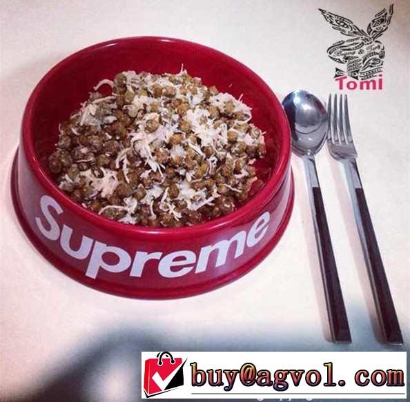 新作 2015 SUPREME シュプリーム 簡単なペット食器 2色可選