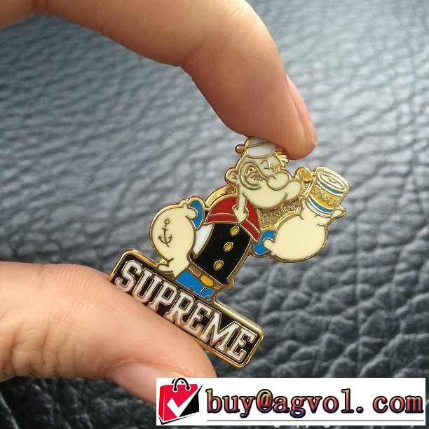 2015 美品　 SUPREME シュプリーム ブローチ 激安販売　バッチ ピン 2色可選