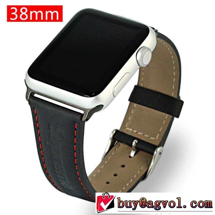 高い耐久性を誇る 2015秋冬 SUPREME シュプリーム apple watch レザー 2色可選 洗練された質感　男女兼用