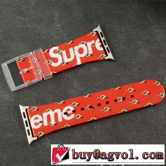 立体感を持つ 2015秋冬 SUPREME シュプリーム高感度な apple watch レザー 2色可選