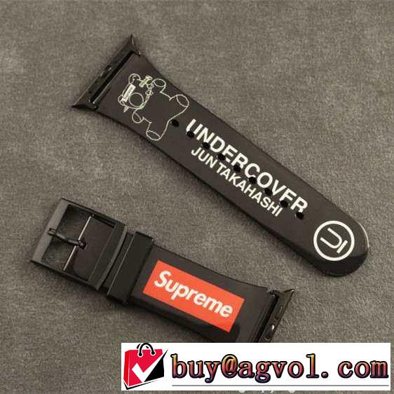 立体感を持つ 2015秋冬 SUPREME シュプリーム高感度な apple watch レザー 2色可選