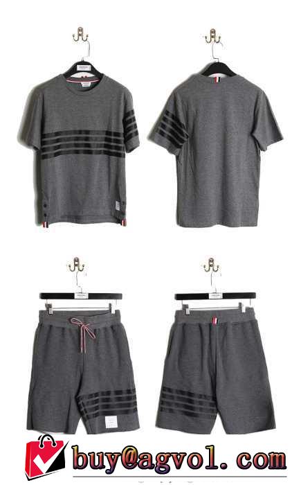 SALE開催 2015　半袖ティーシャツ セットアップ上下 トムブラウン THOM BROWNE