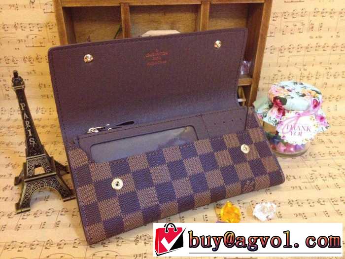 実用性も高く秋冬 louis vuitton ルイ ヴィトン 上質なレザーの長財布 カードケース シンプル 2色可選