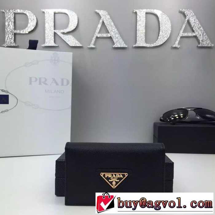 格安　秋冬 PRADA プラダ カード入れ付 小銭入れ　収納できる財布 6色可選