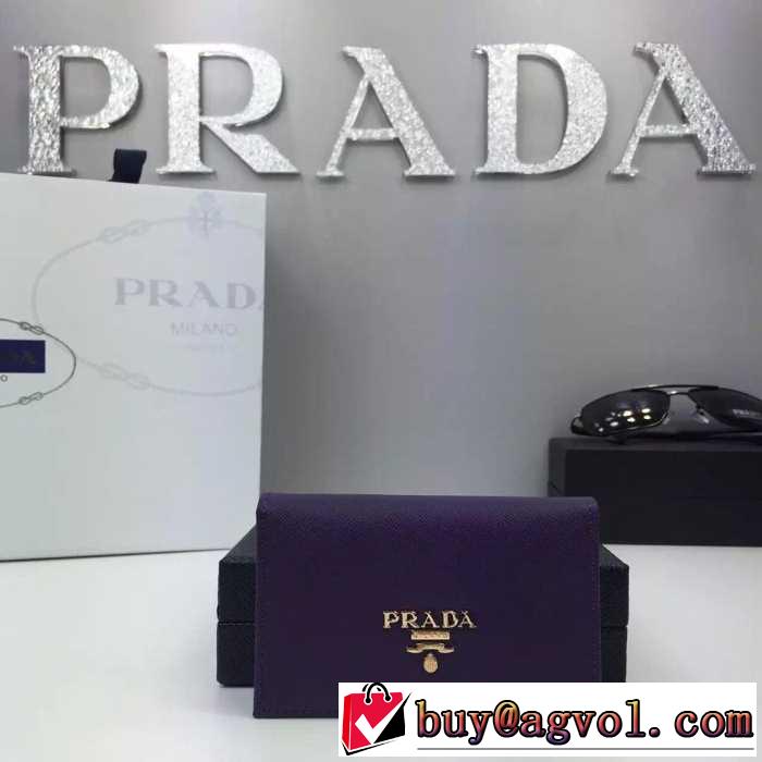 格安　秋冬 PRADA プラダ カード入れ付 小銭入れ　収納できる財布 6色可選